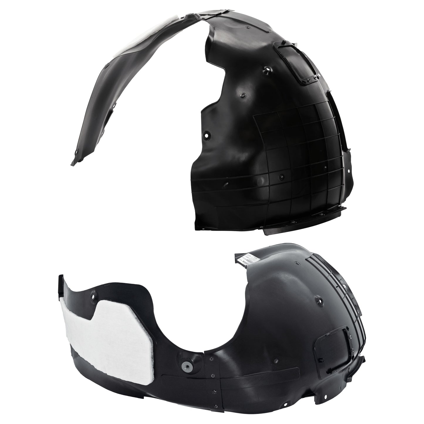 Front, Driver and Passenger Side Fender Liners, with Insulation Foam