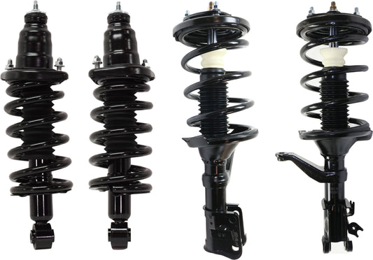 Front and Rear, Driver and Passenger Side Fully Loaded Strut