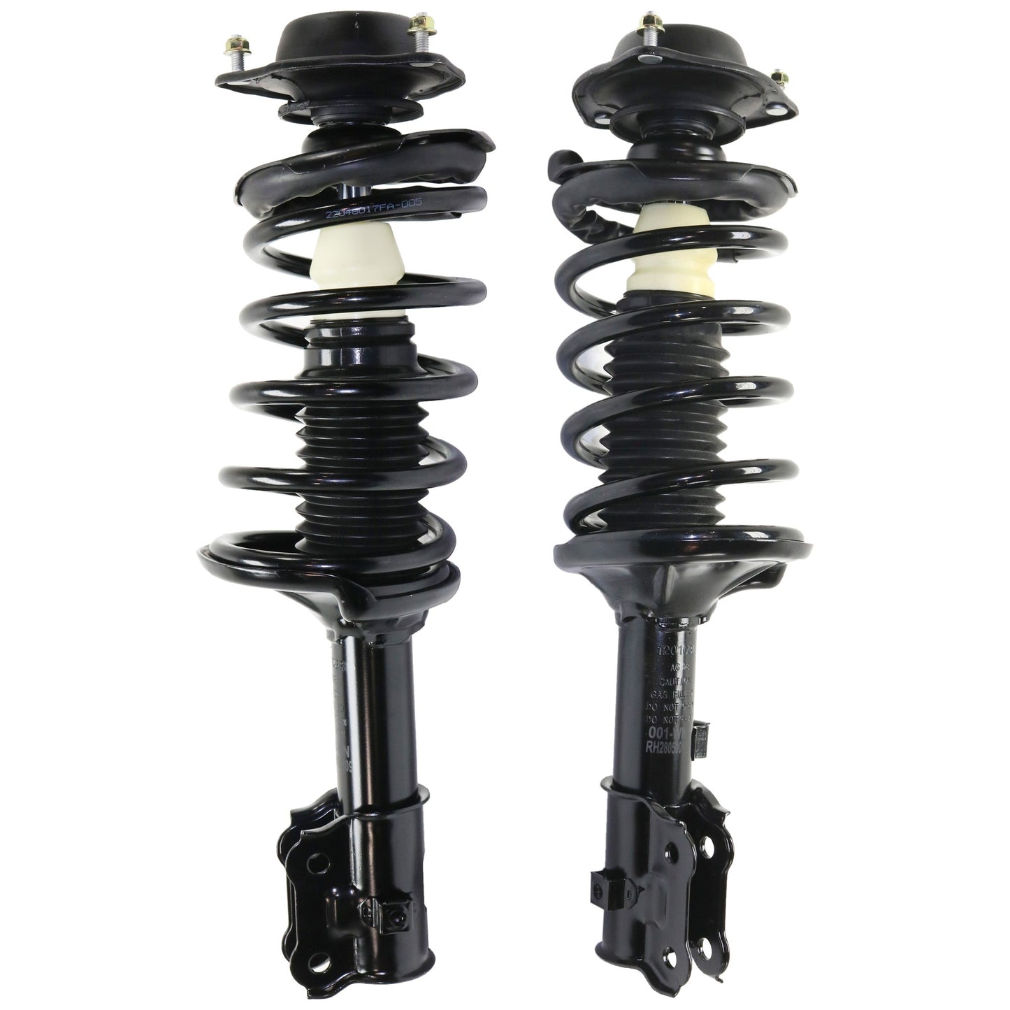 Front, Driver and Passenger Side Fully Loaded Strut