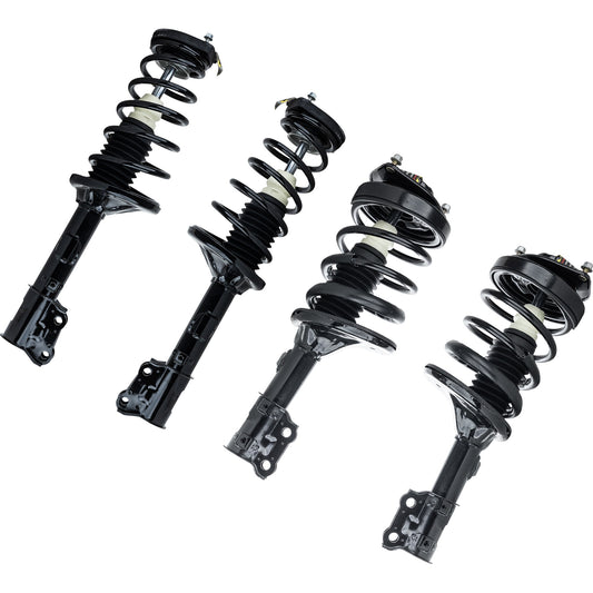 Front and Rear, Driver and Passenger Side Fully Loaded Strut, FWD