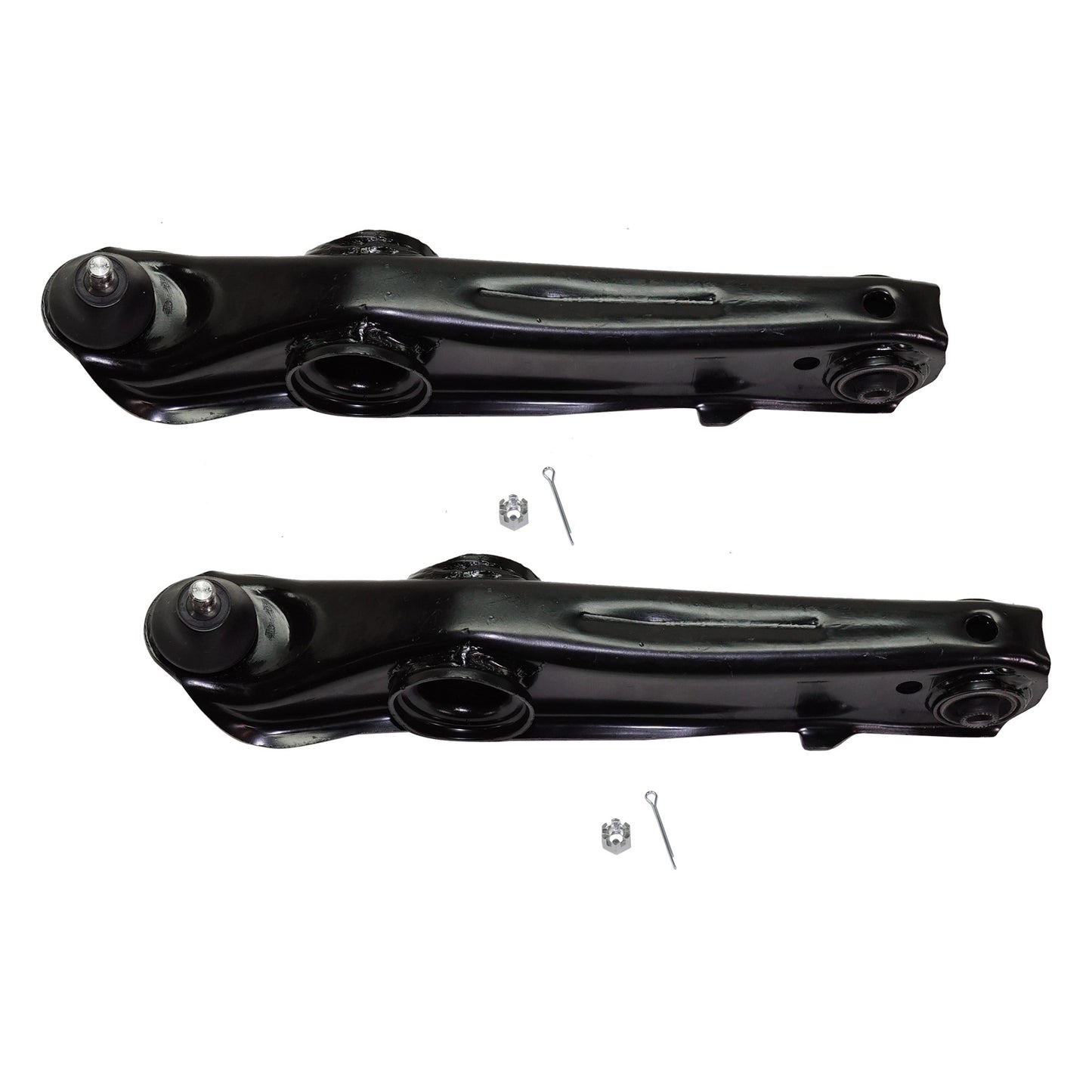 Front, Driver and Passenger Side, Lower Control Arms, With Ball Joints