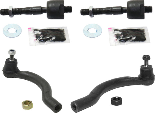 Front, Driver and Passenger Side, Inner and Outer Tie Rod Ends