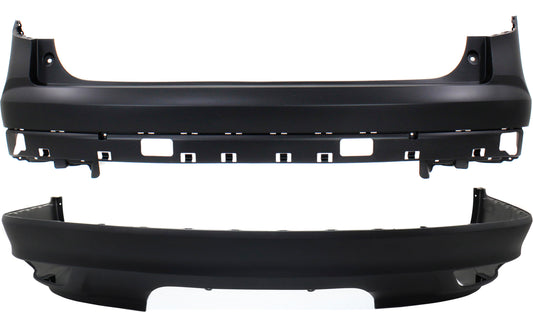 Rear, Upper and Lower Upper - Primed, Lower - Textured Bumper Cover CAPA Certified