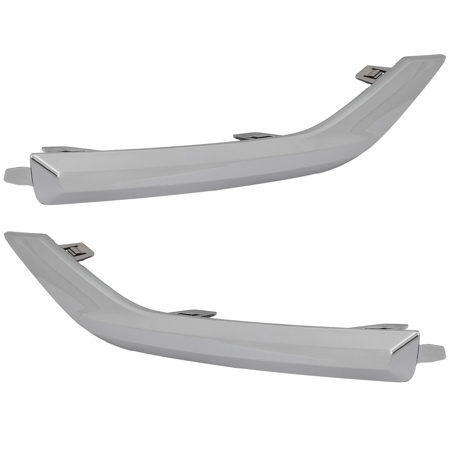 Rear, Driver and Passenger Side Bumper Trims, Chrome