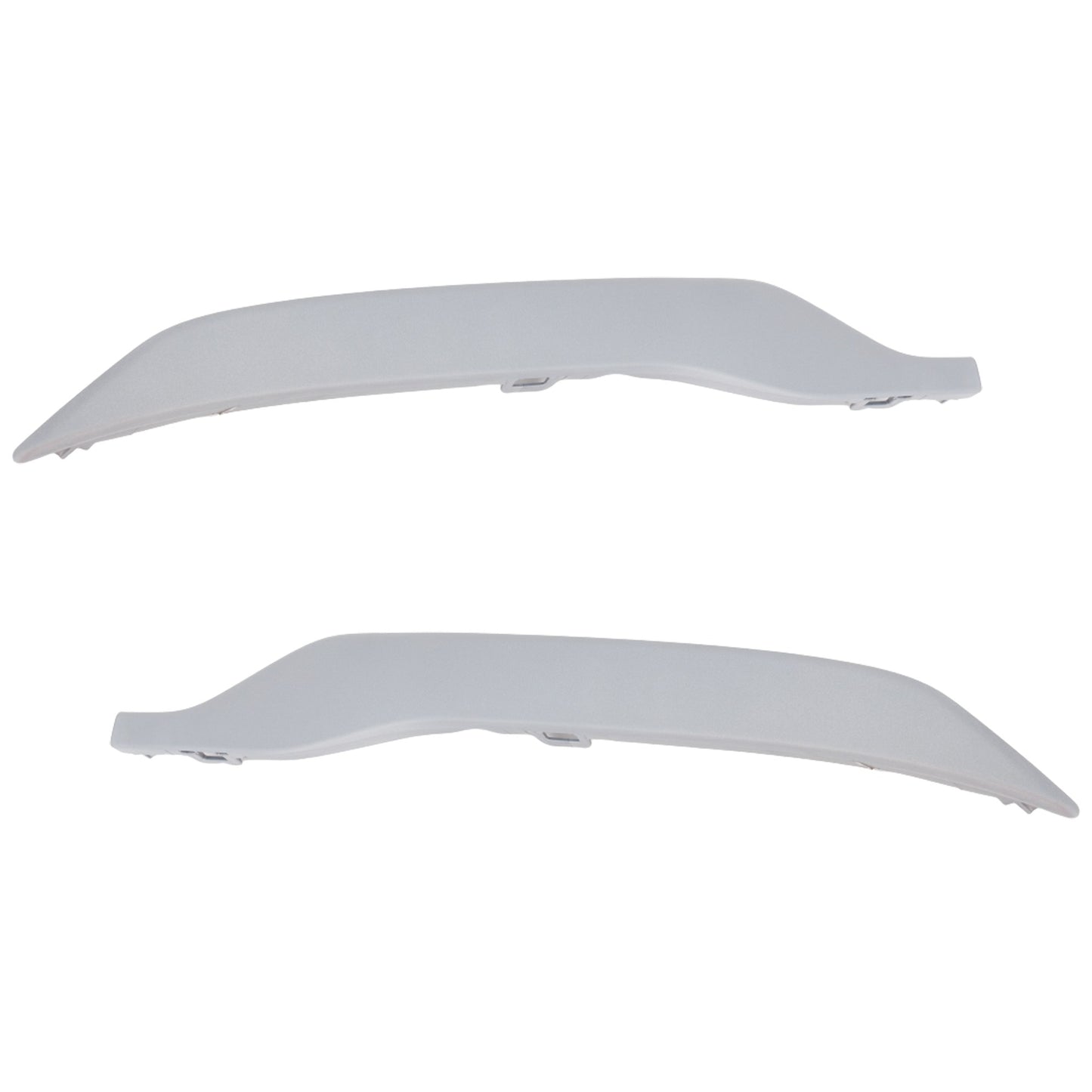 Rear, Driver and Passenger Side, Lower Bumper Trims, Silver