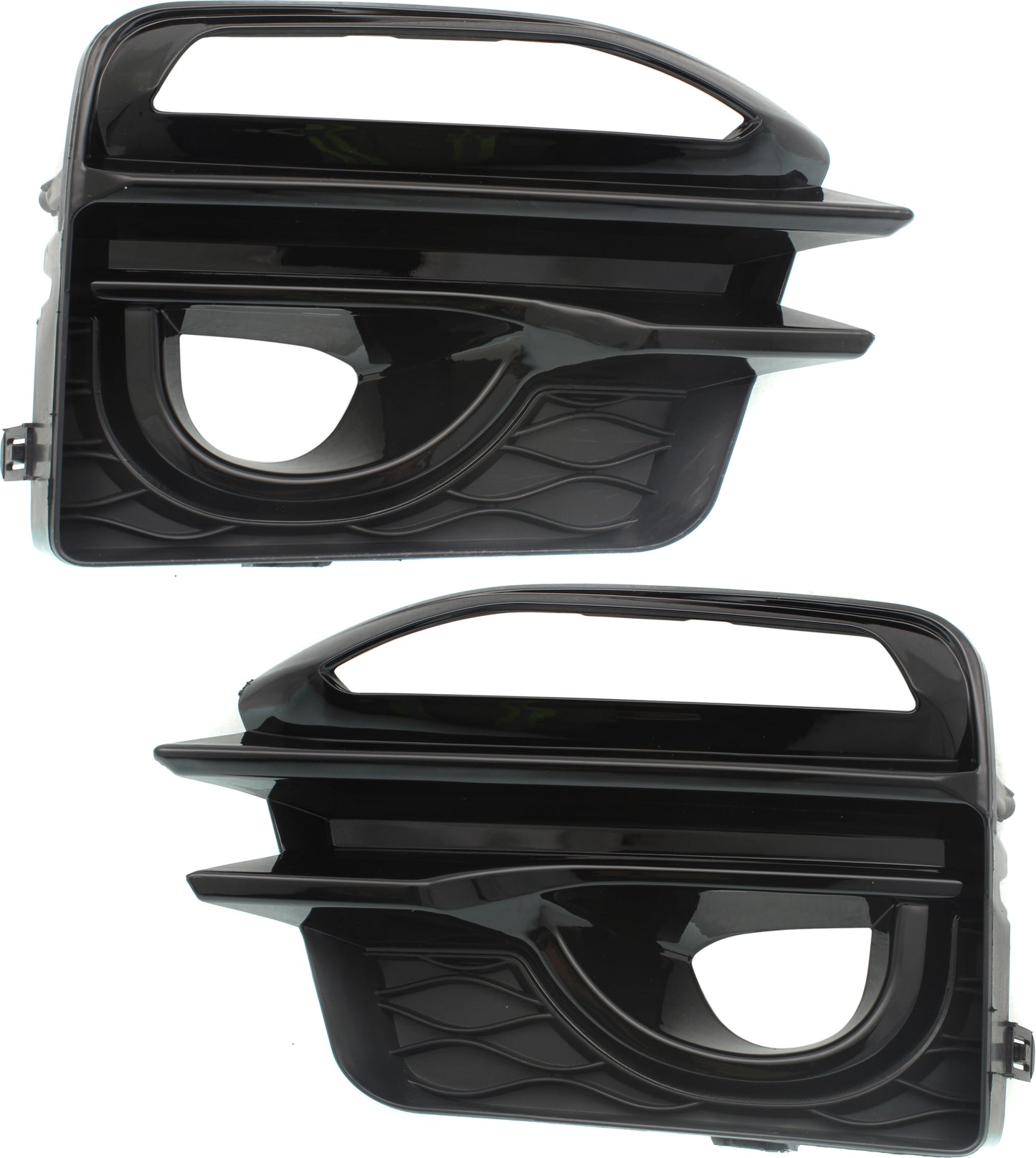 Front, Driver and Passenger Side Fog Light Trims, Chrome