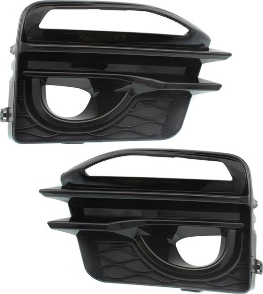 Front, Driver and Passenger Side Fog Light Trims, Chrome