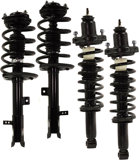 Front and Rear, Driver and Passenger Side Fully Loaded Strut, FWD
