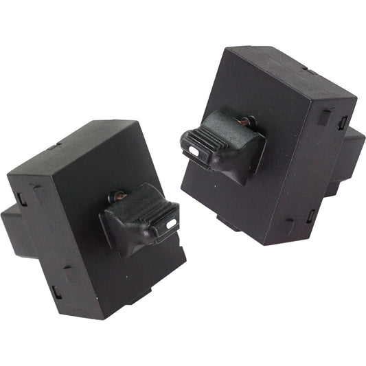 Rear, Driver and Passenger Side Window Switches, Black