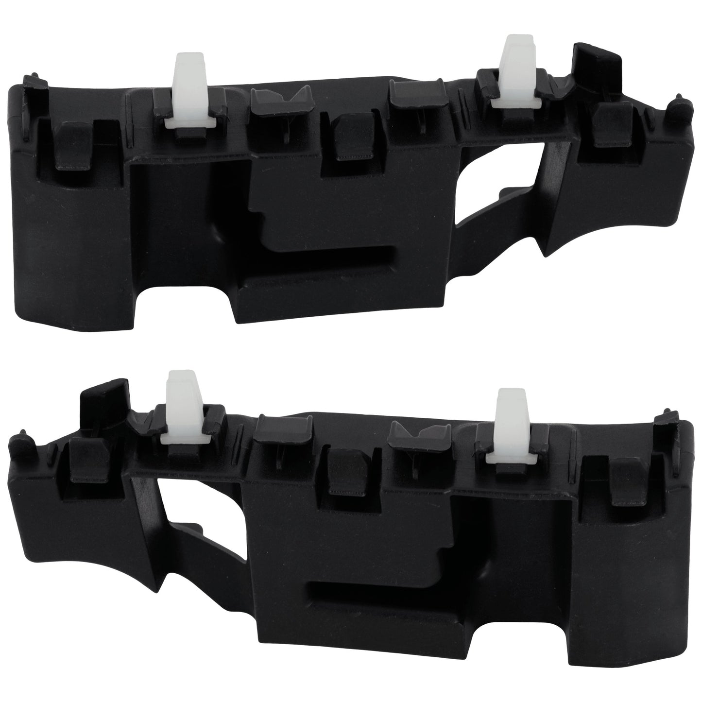 Front, Driver and Passenger Side Bumper Brackets, Cover Bracket