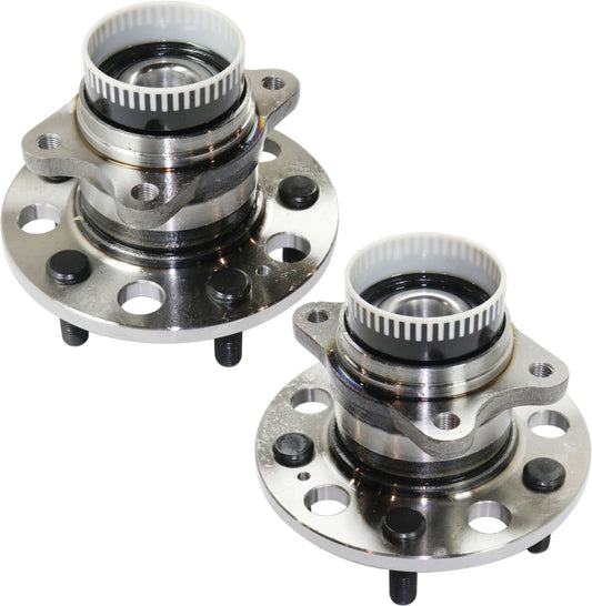 Rear, Driver and Passenger Side Wheel Hub, 5 Lugs, With Bearing, FWD