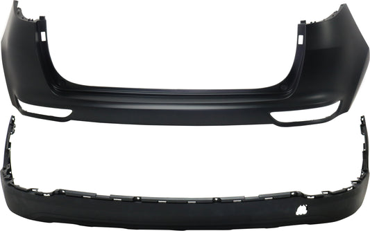 Rear, Upper and Lower Upper - Primed, Lower - Textured Bumper Cover