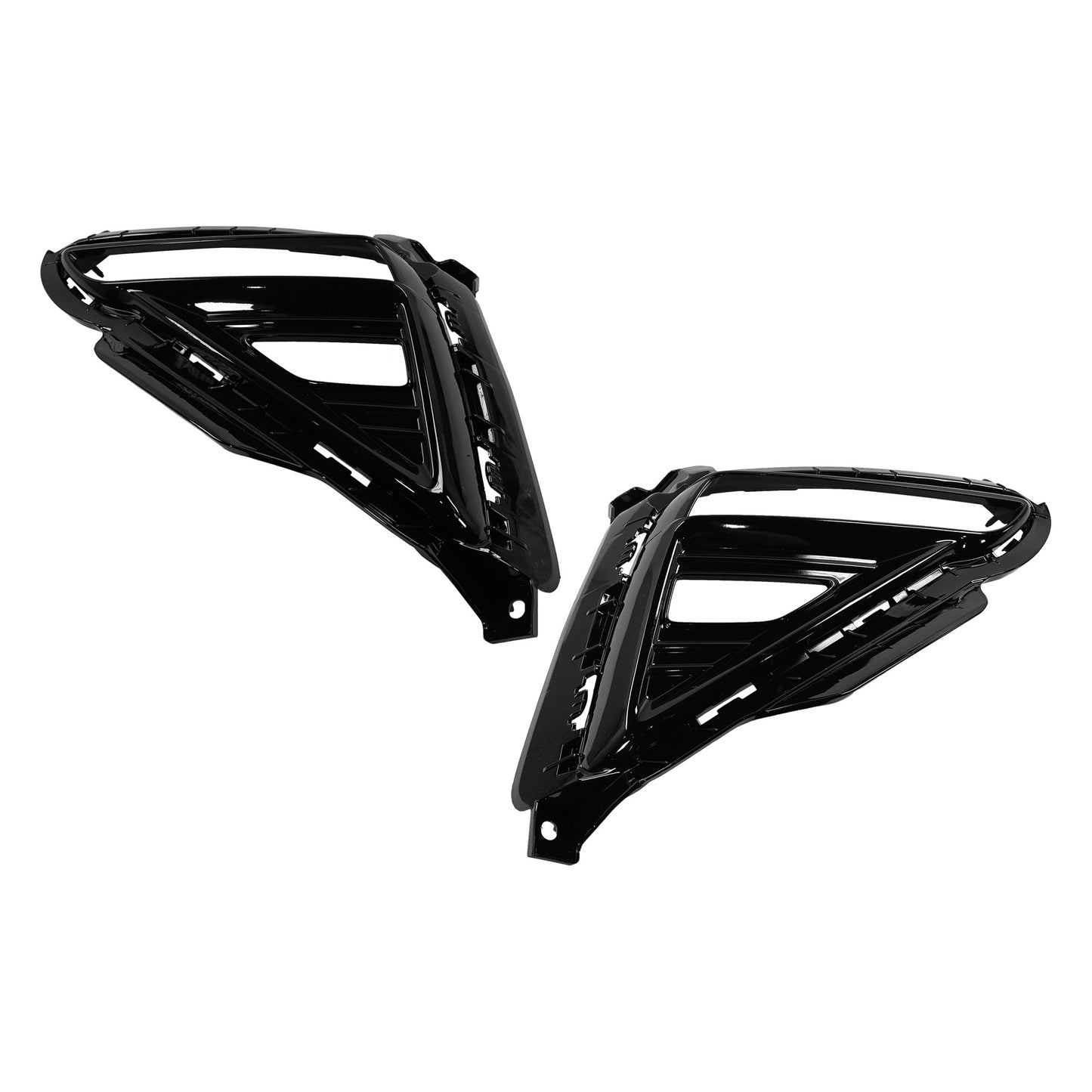 Rear, Driver and Passenger Side Bumper Trims, Black