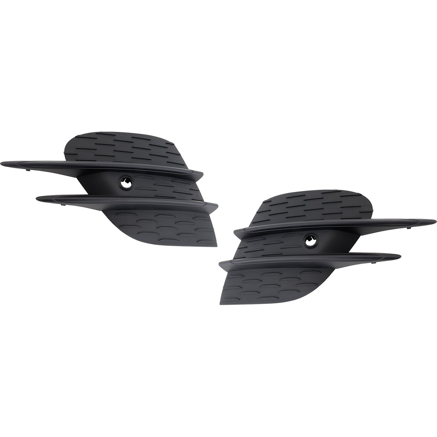 Решетка бампера спереди, со стороны водителя и пассажира, текстурированная черная