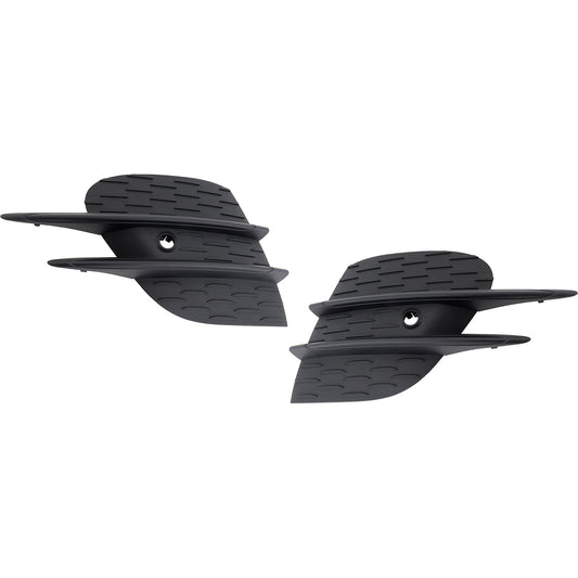 Решетка бампера спереди, со стороны водителя и пассажира, текстурированная черная