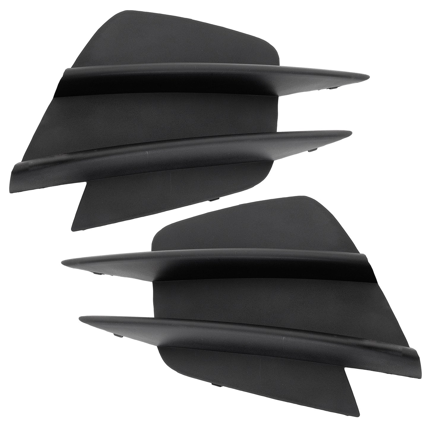 Решетки бампера спереди, со стороны водителя и пассажира, текстурированные черные