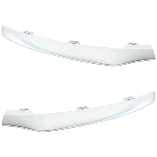 Front, Driver and Passenger Side Bumper Trims, Chrome