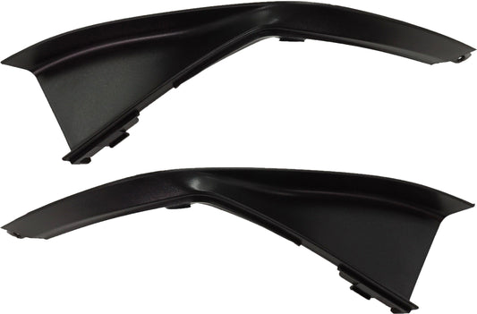 Front, Driver and Passenger Side Bumper Trim, Textured Black