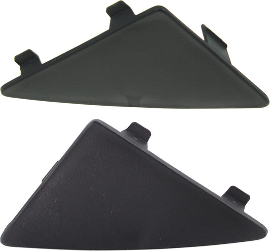 Накладка на передний бампер со стороны водителя и пассажира, текстурированная черная