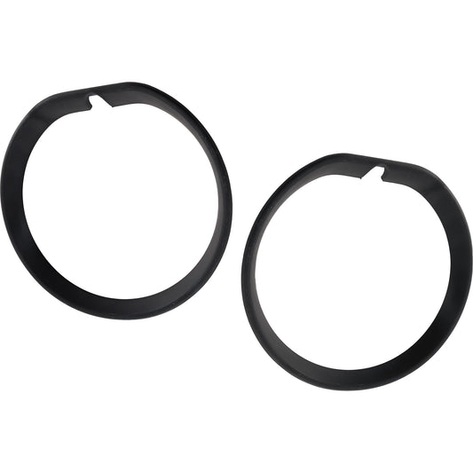 Front, Driver and Passenger Side Fog Light Trim, Textured Black
