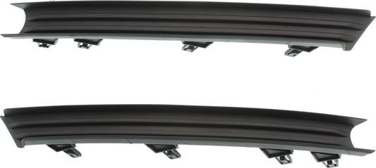 Front, Driver and Passenger Side Fog Light Trims, Textured Black