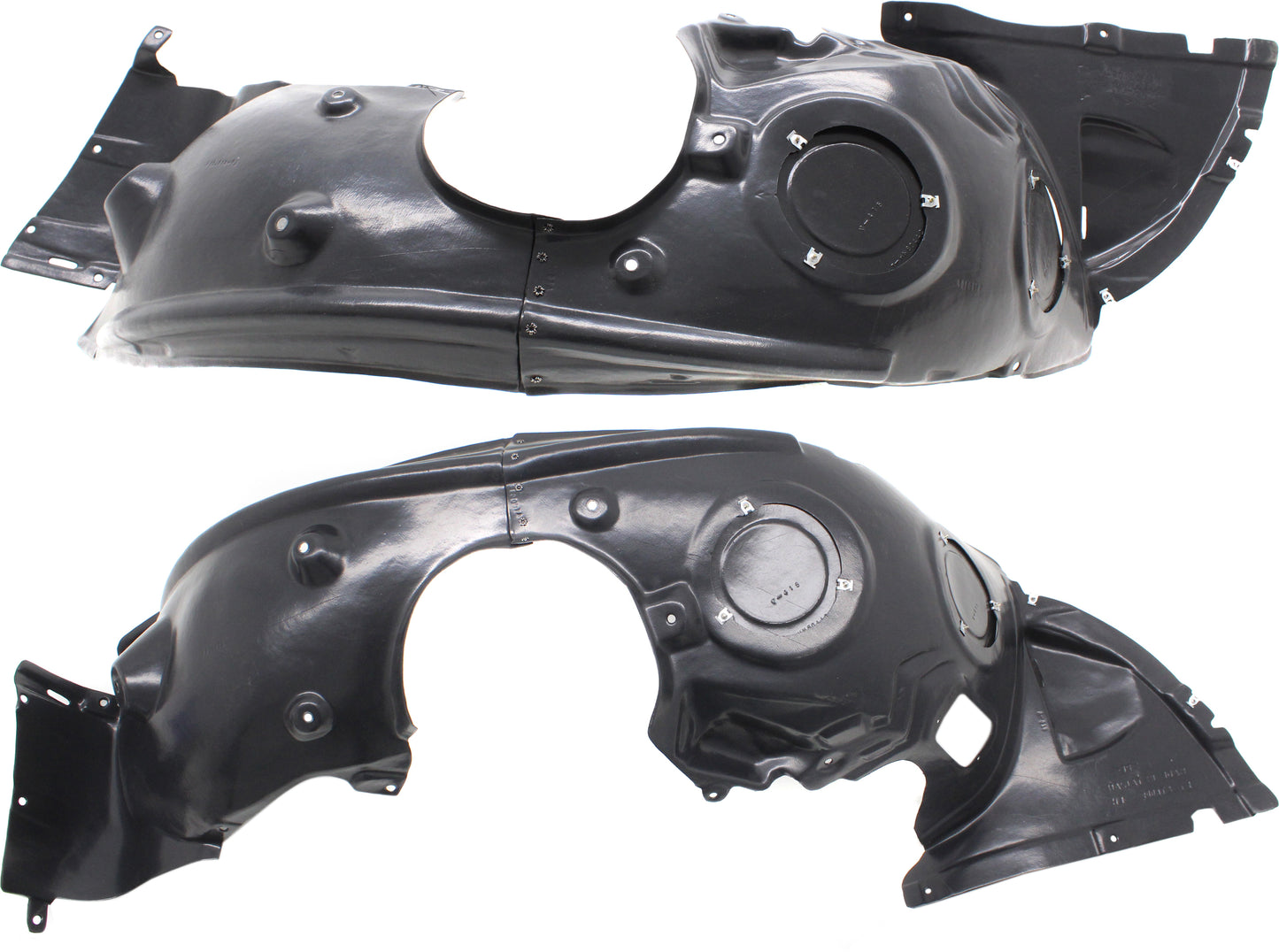 Front, Driver and Passenger Side, Fender Liner, Hatchback