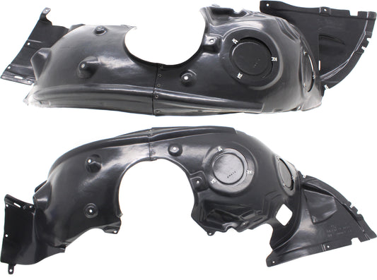 Front, Driver and Passenger Side, Fender Liner, Hatchback