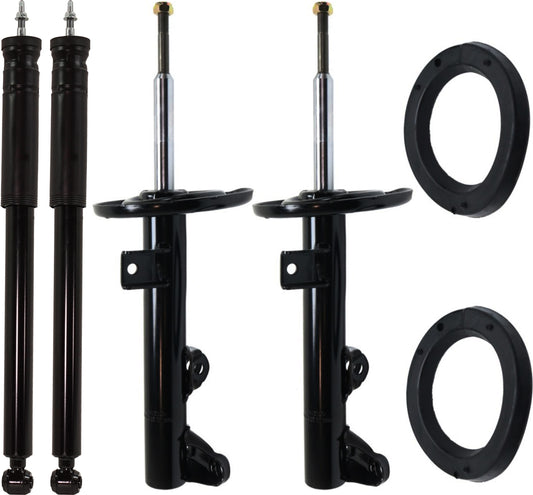 Front and Rear, Driver and Passenger Side Shock and Fully Loaded Strut