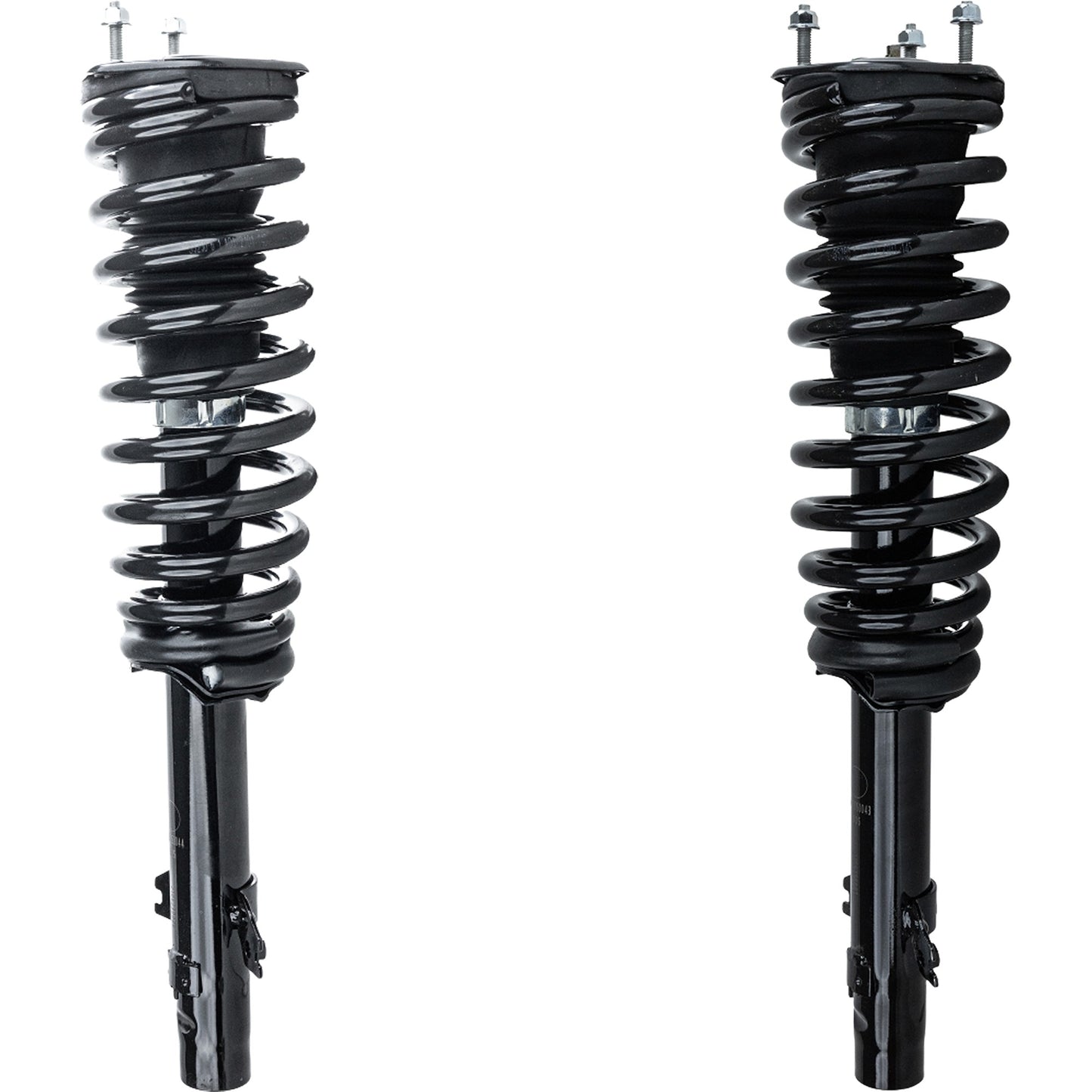 Front, Driver and Passenger Side Fully Loaded Strut, Manual Transmission