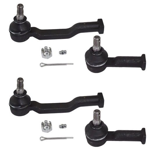 Front, Driver and Passenger Side, Inner and Outer Tie Rod Ends