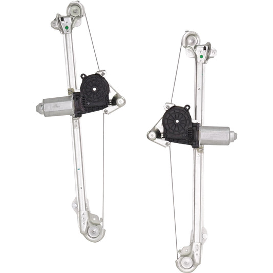 Задний электростеклоподъемник со стороны водителя и пассажира, с мотором