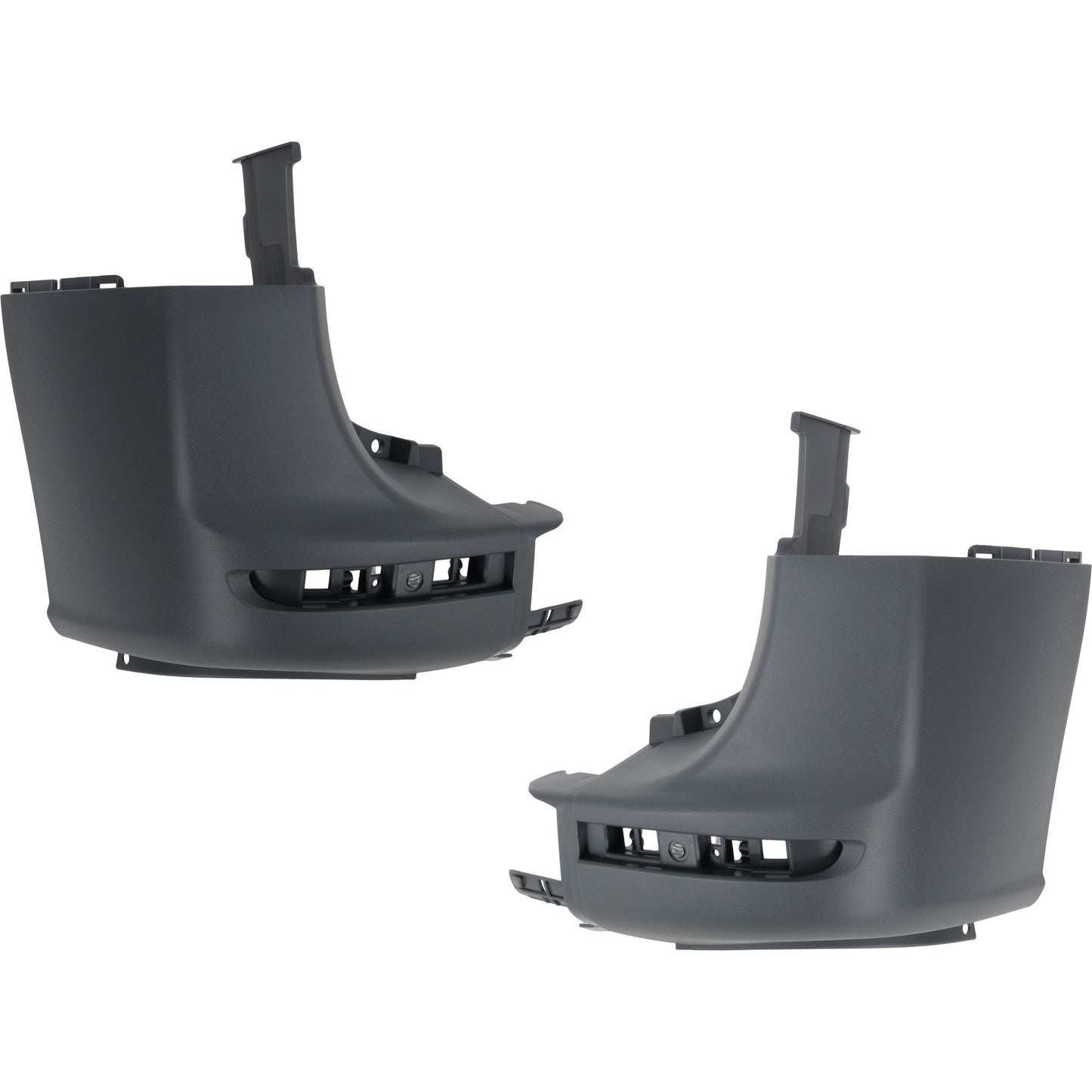 Задний бампер со стороны водителя и пассажира, текстурированный пластик