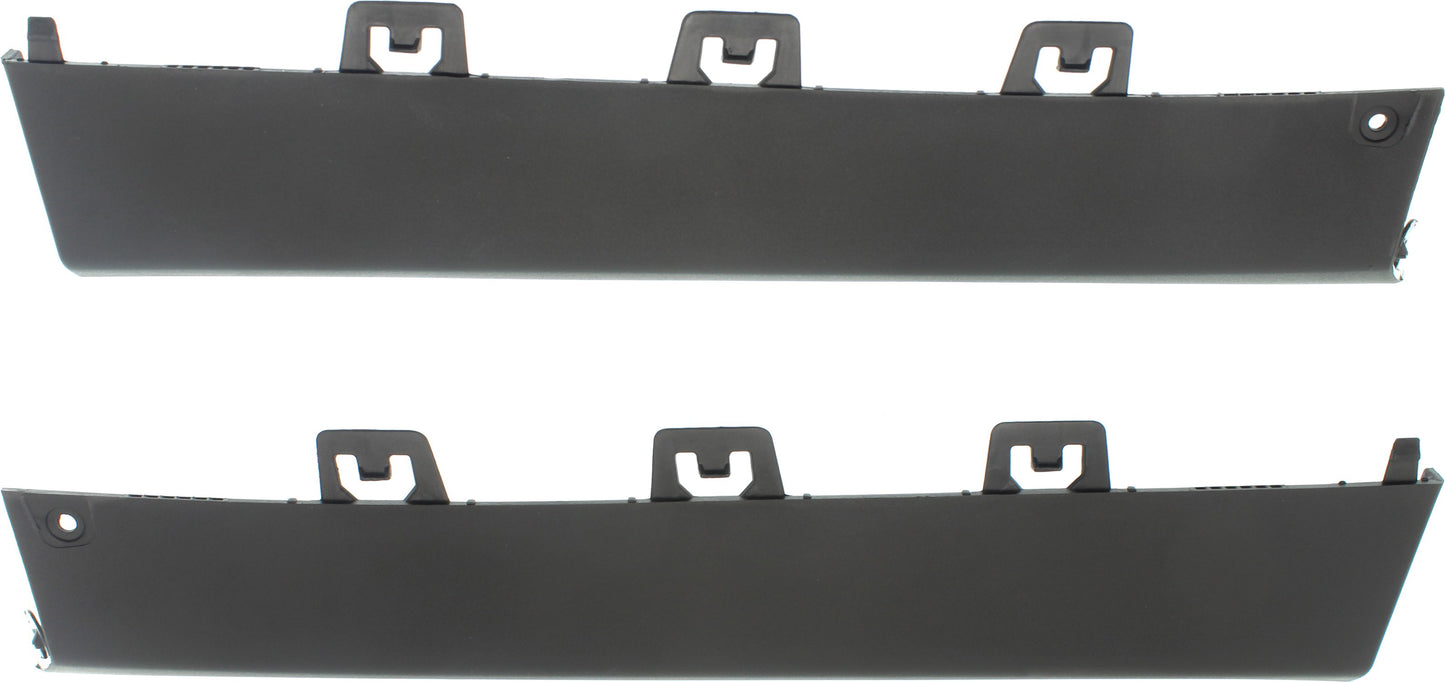 Rear, Driver and Passenger Side Bumper Trims, End Trim, Black