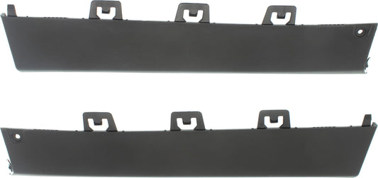 Rear, Driver and Passenger Side Bumper Trims, End Trim, Black