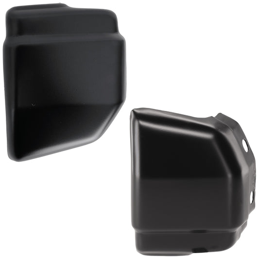 Передний бампер со стороны водителя и пассажира, грунтованная сталь