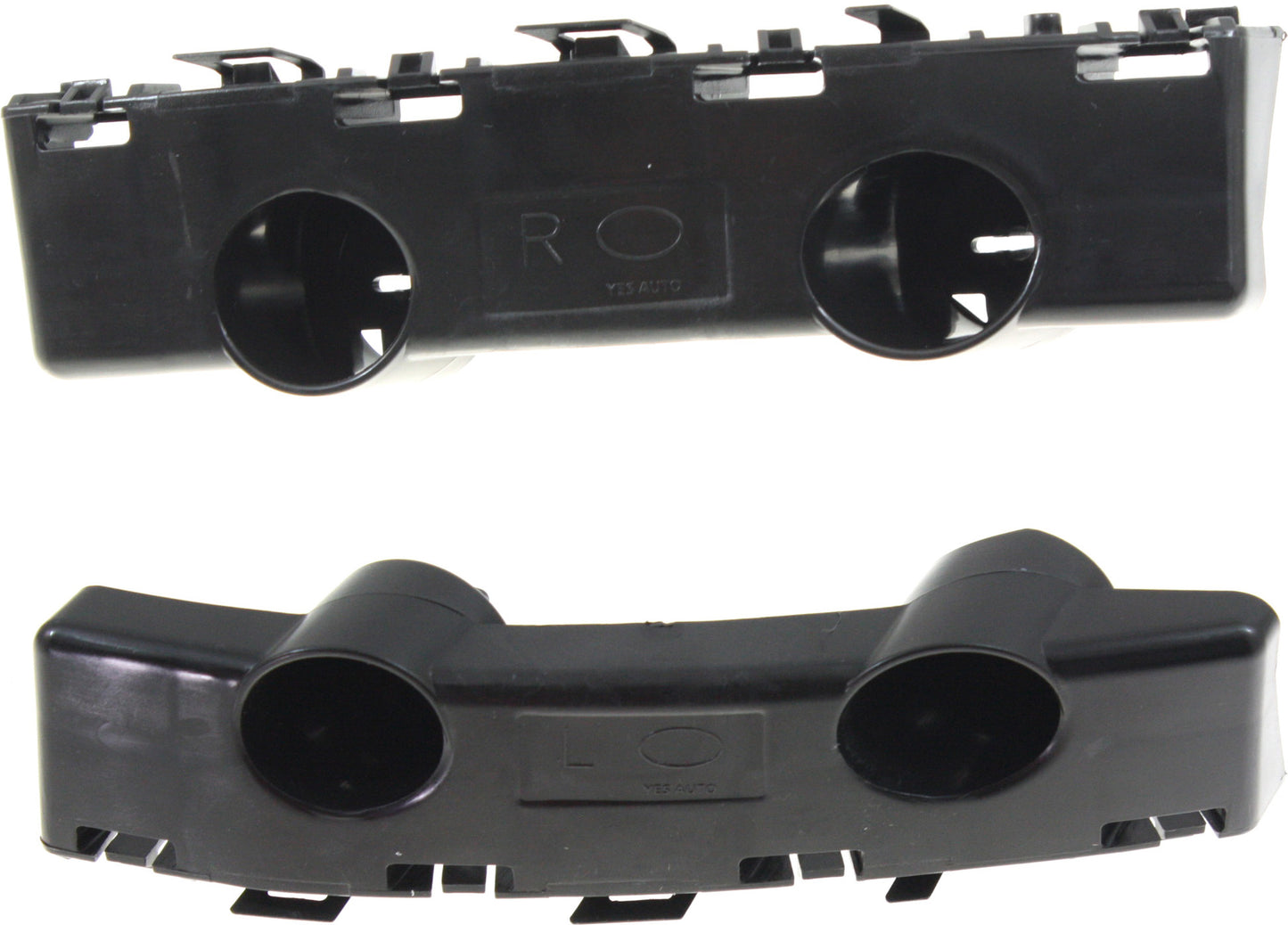 Front, Driver and Passenger Side Bumper Brackets, Bumper Cover Brackets, Except Hybrid Model