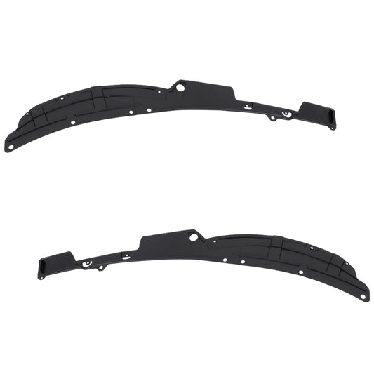 Front, Driver and Passenger Side Valances, Black