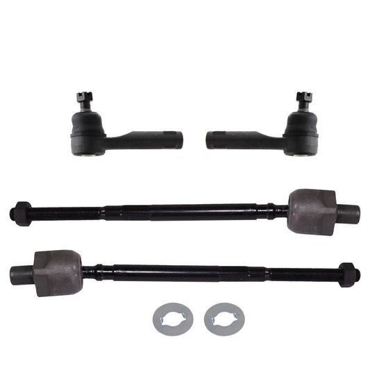 Front, Driver and Passenger Side, Inner and Outer Tie Rod Ends