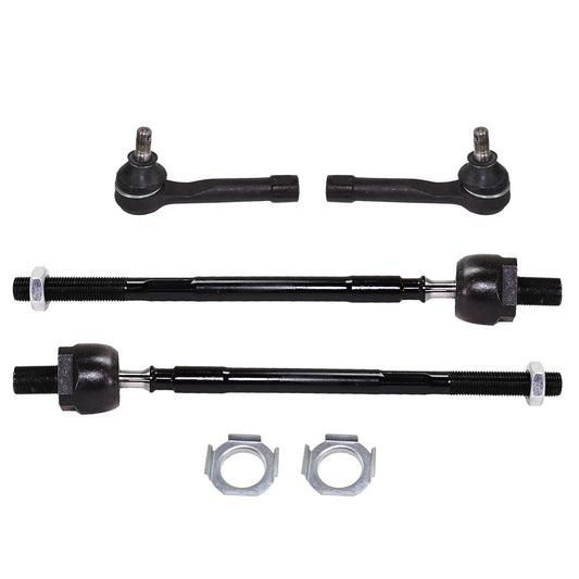 Front, Driver and Passenger Side, Inner and Outer Tie Rod Ends