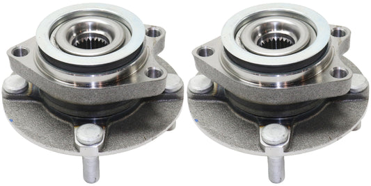 2-Wheel Set Front, Driver and Passenger Side Wheel Hubs, With Bearing, Naturally Aspirated, DOHC, GAS, 4-Door, Wagon