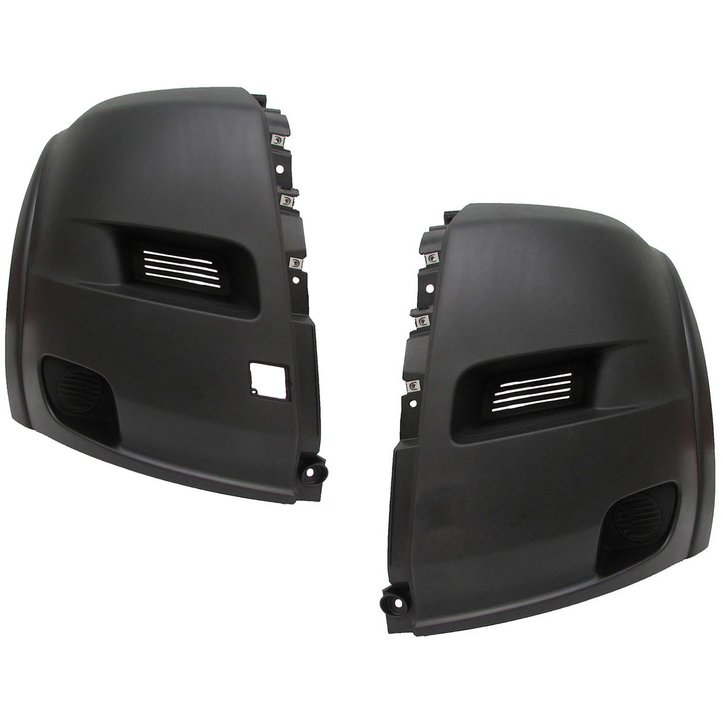 Front, Driver and Passenger Side, Outer Textured Bumper Cover