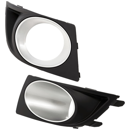 Driver and Passenger Side Fog Light Trims, Black