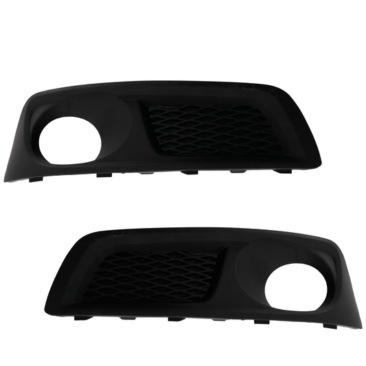Front, Driver and Passenger Side Fog Light Trims, Textured Black