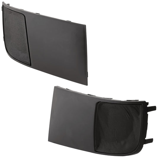Front, Driver and Passenger Side Fog Light Trims, Gray