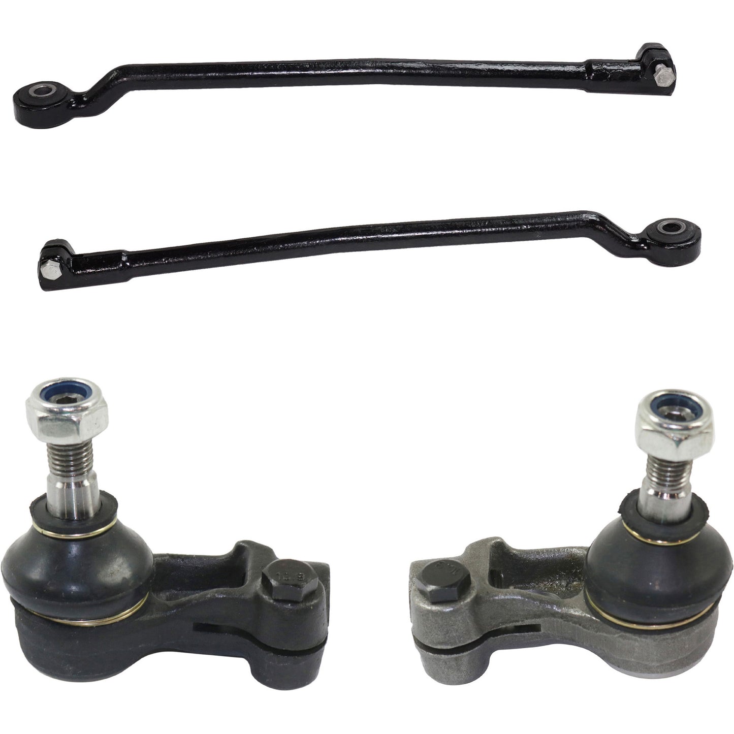 Front, Driver and Passenger Side, Inner and Outer Tie Rod Ends