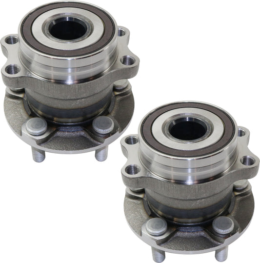 Rear, Driver and Passenger Side Wheel Hub, 5 Lugs, With Bearing, AWD