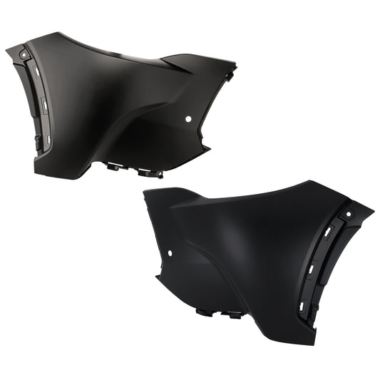 Front, Passenger Side Bumper End, Primed Plastic