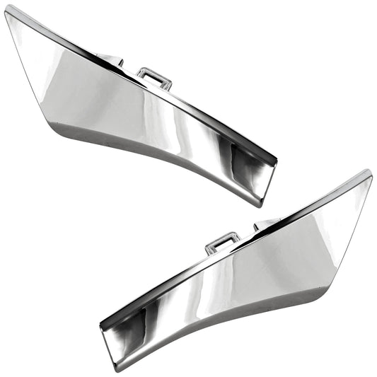 Front, Driver and Passenger Side Bumper Trims, Silver