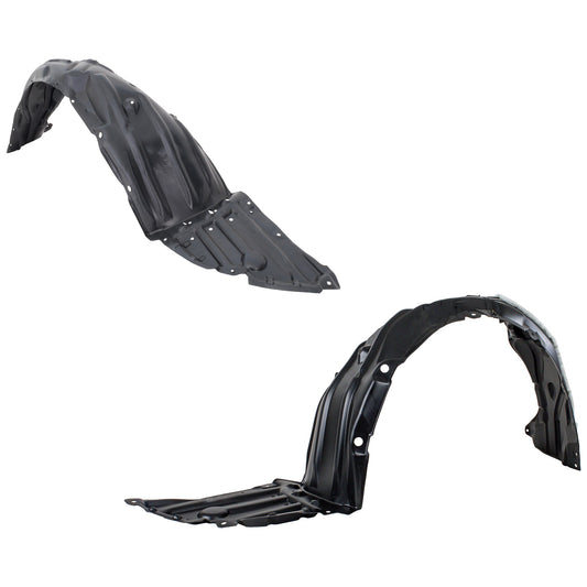 Front, Driver and Passenger Side Fender Liners, Sedan, Japan Built Vehicle