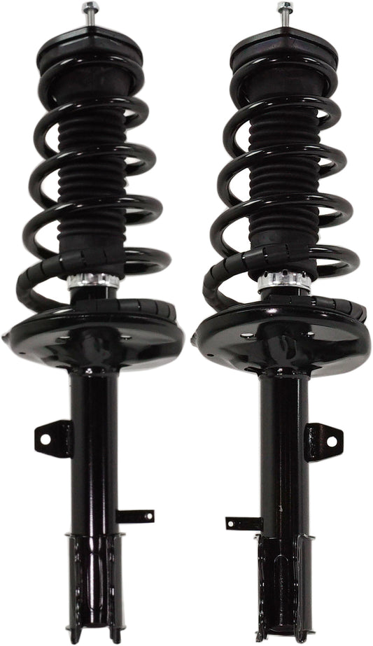 Задняя стойка со стороны водителя и пассажира, полностью нагруженная, полный привод